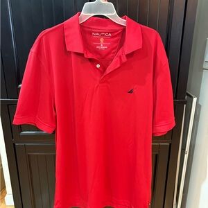 Nautica Men's Classic Red Polo Shirt